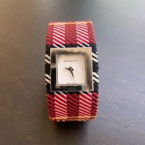 Burberry Red Nova Check Watch